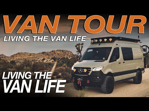 Van Build Tour 2024 | How I Built My 4x4 Mercedes Sprinter Van | Living The Van Life