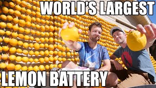 Lemon powered Supercar- WORLD'S LARGEST Lemon Battery