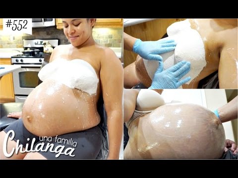 HACIENDO MOLDE DE MI GIGANTE PANZA CRECIENTE!! (BELLY CAST) VLOGS DIARIOS #552