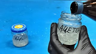 MIX plexiglass with ACETONE and see what happens — most people have no idea!