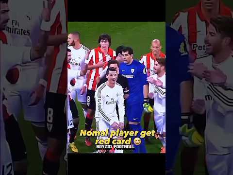 player vs red card  football movement #shorts #football