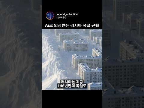 Ai로 의심받는 러시아 폭설 근황