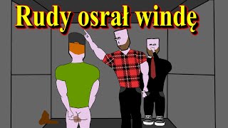 Rudy osrał windę