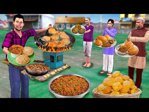 Walking Keema Poori Wala Mutton Keema Puri Street Food Hindi Kahaniya Moral Stories Comedy Video