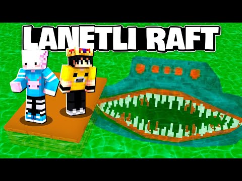 LANETLİ RAFT BAŞLADI!! | Minecraft Lanetli Raft Survival #1