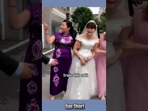 cô dâu mang thai trước khi cưới và thái độ của nhà chồng #wedding #shorts