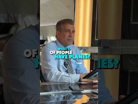 What percentage of people have private jets?