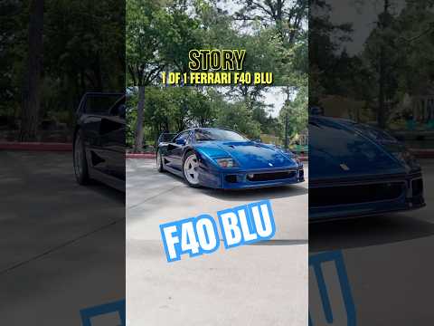 How the famous Ferrari ‘F40 BLU’ came to be! #ferrari #f40 #f40blu