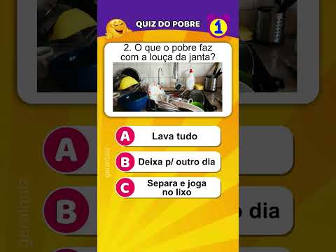 Quiz do pobre com respostas #quiz #pobre