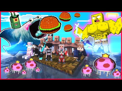 1000 HARI AZUYA DI KUTUK JADI SPONGEBOB VS  SEA EATER THE BLOOP ROBOT PLANKTON  PENCURI RESEP !