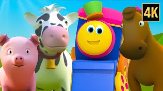 Bob the Train Went to the Farm + More Songs & Learning Rhymes for Kids
