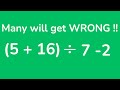 Basic Arithmetic Operations and Concepts