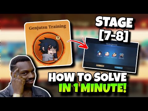 How to Solve Genjutsu Training in 1 Minute [Stage 7-8] | MLBB x Naruto
