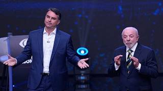 YouTube video thumbnail: Lula and Bolsonaro Trade Insults in TV Debate Ahead of Weekend Presidential Runoff