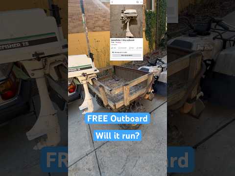 FREE Outboard Motor. Will it run?? #free #outboard #mechanic #willitrun #repair #shorts