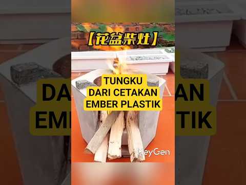 tungku dari pot plastik #diy #automobile #amazingfacts #feedshorts #shorts