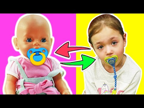 La bebé Emily VS la niña Emily. Juguetes para bebés