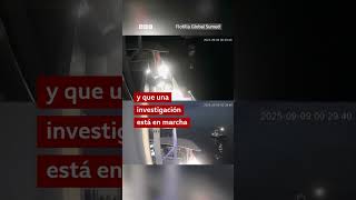 El momento en que un dron impacta en un barco de la flotilla con destino a Gaza