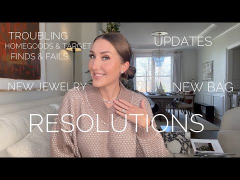 RESOLUTIONS, NEW JEWELRY, UNHINGED HOMEGOODS & TARGET FINDS & FAILS, SECRET PROCEDURES, & NEW BAG