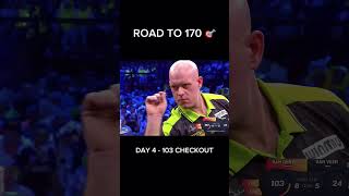Road to 170 #4 — Clean 103 Checkout 🎯 #darts #dartstok #dartscheckout #roadto170
