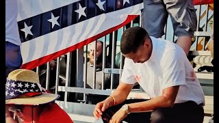 SLO-MO – CHAOS in stands after shots fired at Trump Rally in PA - 2024-07-13