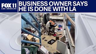 Jewelry store owner fed up with Los Angeles after his business got hit by burglars multiple times