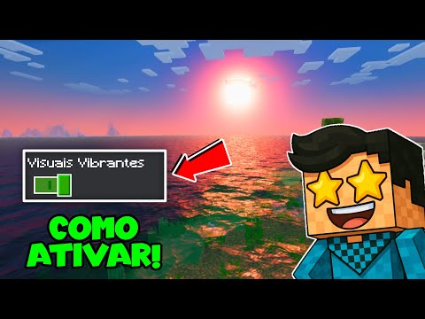 COMO ATIVAR OS VISUAIS VIBRANTES NAS NOVAS VERSÕES DO MINECRAFT PE | VÍDEO ATUALIZADO