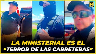 Ministeriales se niegan a identificarse en reten