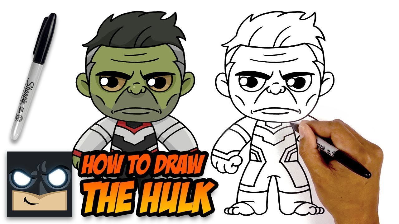 How to Draw The Hulk - The Avengers Endgame