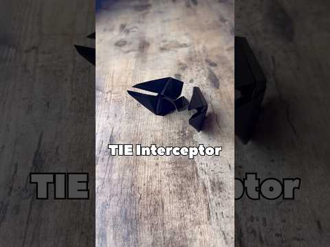 ORIGAMI TIE INTERCEPTOR STAR WARS TUTORIAL | HOW TO MAKE ORIGAMI STAR WARS TIE FIGHTER INTERCEPTOR