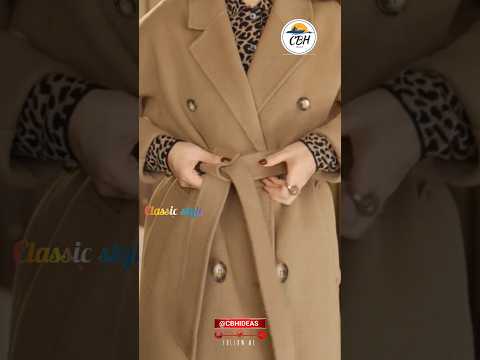 The most unique ideas for tying a knot in coat