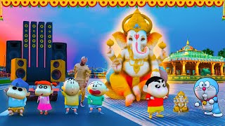GTA V: Shinchan Working with Franklin for Ganesh Chaturthi Tiger Found Him & Scares