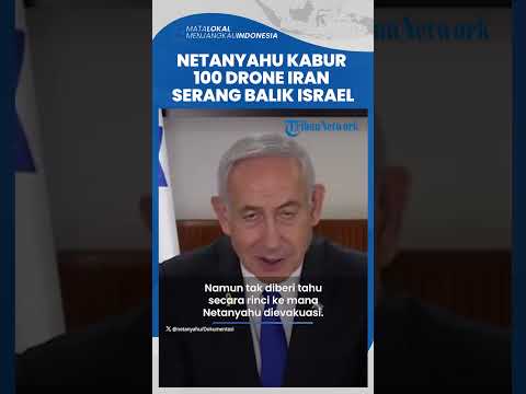 100 Drone Iran Balas Israel, Netanyahu Melarikan Diri Naik Pesawat hingga Warga Kocar-kacir