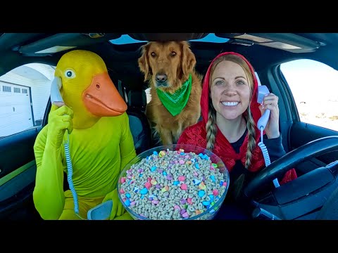 Rubber Ducky Steals from Little Red Riding Hood & Puppy in Car Ride Chase!