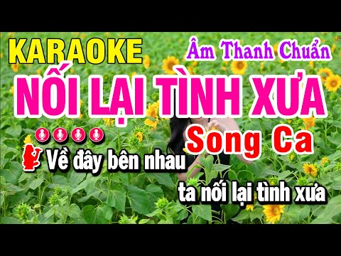 Nối Lại Tình Xưa Karaoke Nhạc Sống Song Ca Beat Chuẩn 2025 | Huỳnh Lê