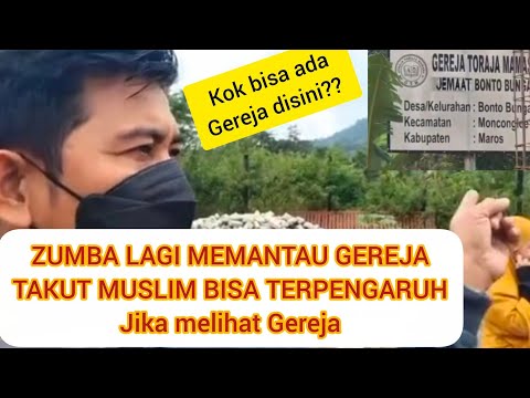 Zumba kepanasan melihat  Gereja || JDP & EU kepanasan sampai hitam di pedalaman