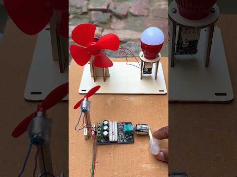 DCmotor • How to work diy mini air turbine #airturbine  #scienceproject #tech