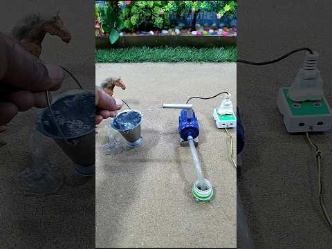 diy) mini motor water pump science project /mini tractor ideas horses video ๐๐ # 480