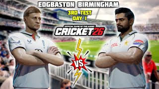 ENGLAND vs PAKISTAN - 3rd Test Day 1 Highlights | PAK tour of ENG |Cricket26 Gameplay
