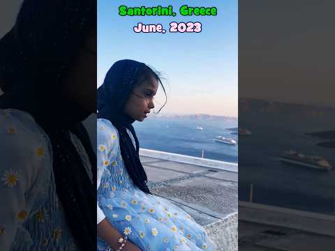 Stunning Santorini, Greece 2023| Beautiful Quran Recitation | Fatima Masud recited Surah At-Takathur