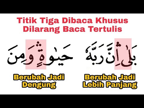 Terbata-bata Langsung Lancar, Ada Titik Tiga Dibaca Khusus, Belajar Waqaf Muanaqah