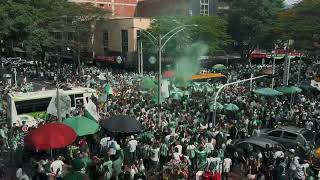 Banderazo previo al clásico | Atlético Nacional vs Medellín | Fecha 10, Liga Betplay 2025-I