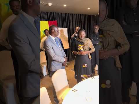 Mme Khady Diene Diouf, Ministre des Sports, a rendu visite aux Lions à la veille du Match #politics