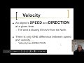 Exploring Speed, Velocity, and Acceleration Concepts