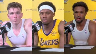 Lakers vs Warriors/Heat | Postgame Interviews x Highlights: Bronny, Dalton, Steward, Bronny