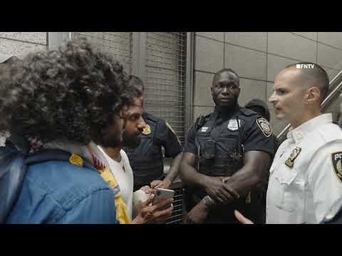 TENSIONS at Pro-Palestine JFK protest in NYC