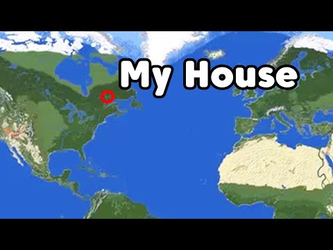 Travelling To My REAL House in Minecraft