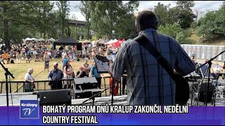 Kralupy TV: Dny Kralup - Bohatý program Dnů Kralup zakončil nedělní Country festival (12. 6. 2026)
