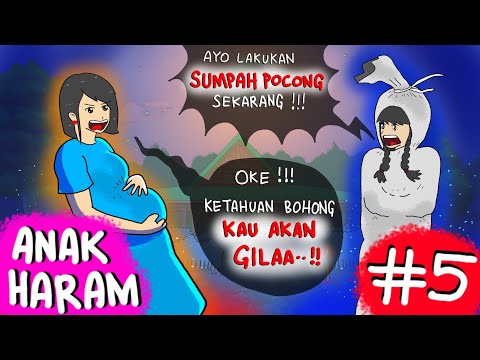 ANAK HARAM #5 / End - AZAB SUMPAH POCONG 😨 Mengerikan #HORORMISTERI - Animasi Hantu