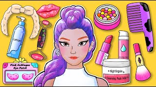 Paper DIY💄Rumi Skincare Makeup Cleansing #kpopdemonhunters  #asmr